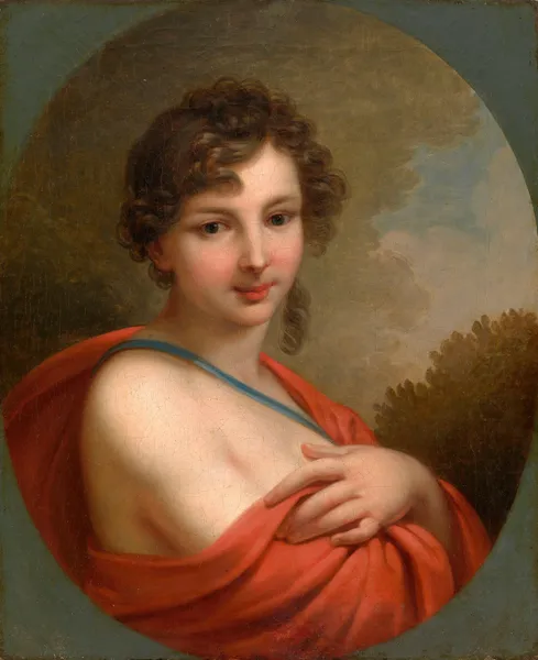Portrait of Elena Aleksandrovna Naryshkina (1785-1855) av Johann Baptist von Lampi the Elder