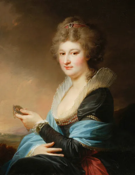 Portrait of Józefa née Radziwiłł (1762–before 1816) av Johann Baptist von Lampi the Elder