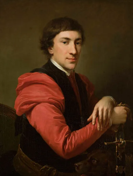 Portrait of Paweł Grabowski (1759–1794) (from 1788 until 1789) av Johann Baptist von Lampi the Elder