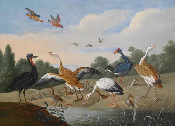 Reiher und Enten av Jan Van Kessel The Elder