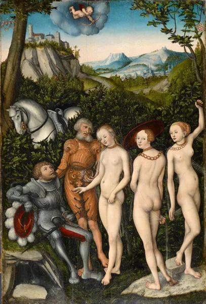 The Judgement of Paris av Lucas Cranach the Elder