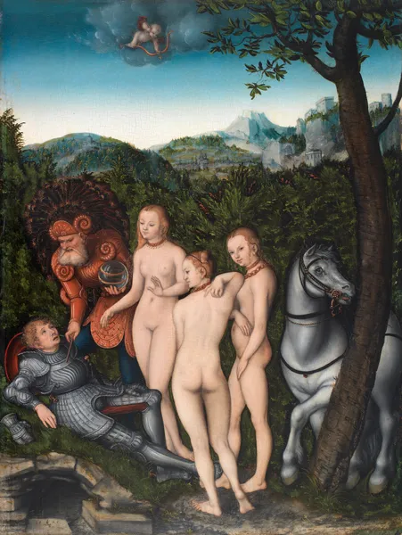 The Judgement of Paris av Lucas Cranach the Elder