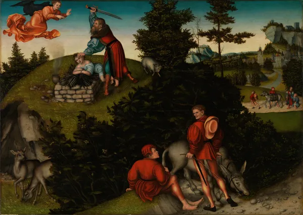 The Sacrifice of Abraham av Lucas Cranach the Elder