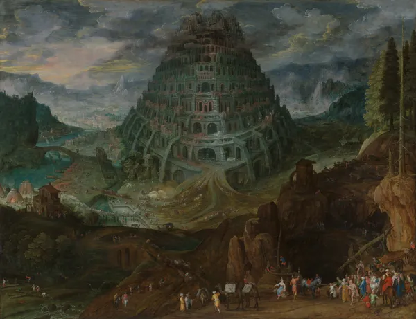 The Tower of Babel av Jan Brueghel The Elder
