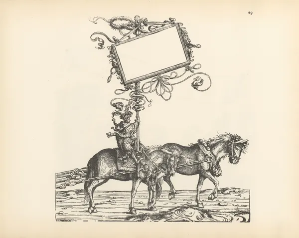 The Triumphs of the Emperor Maximilian I Pl.29 av Hans Burgkmair The Elder