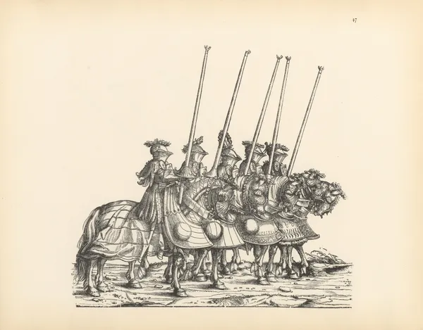 The Triumphs of the Emperor Maximilian I Pl.47 av Hans Burgkmair The Elder