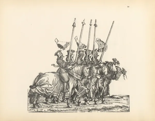 The Triumphs of the Emperor Maximilian I Pl.50 av Hans Burgkmair The Elder
