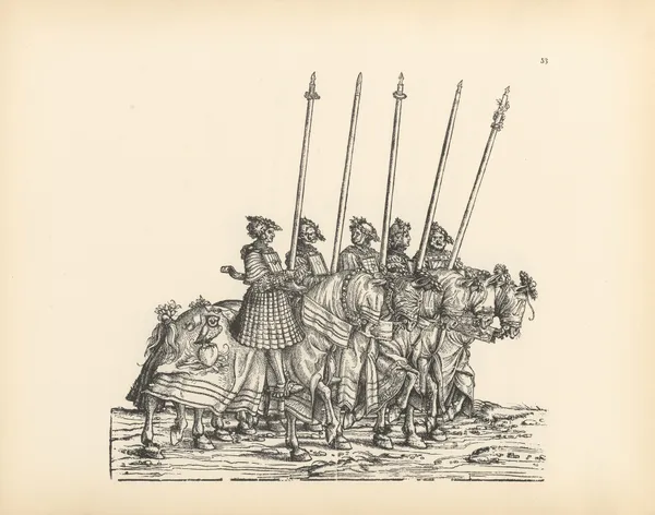 The Triumphs of the Emperor Maximilian I Pl.53 av Hans Burgkmair The Elder