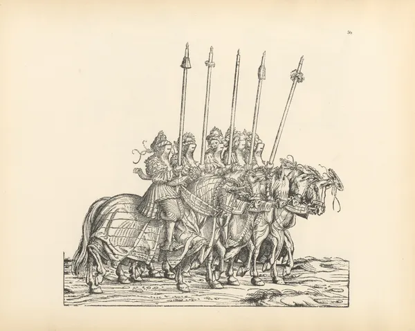 The Triumphs of the Emperor Maximilian I Pl.56 av Hans Burgkmair The Elder