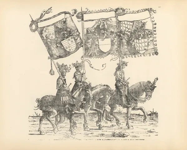 The Triumphs of the Emperor Maximilian I Pl.62 av Hans Burgkmair The Elder