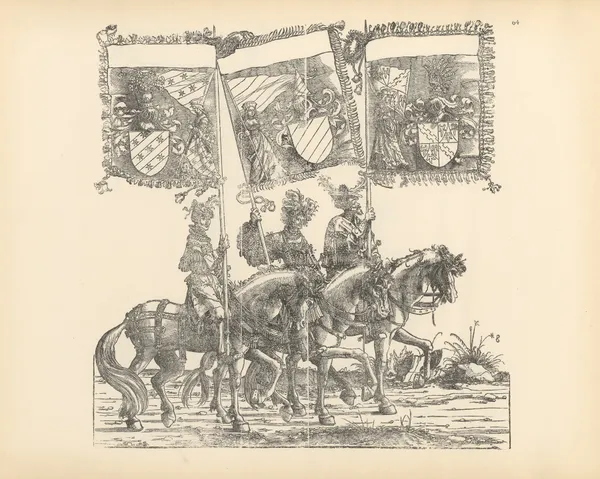The Triumphs of the Emperor Maximilian I Pl.64 av Hans Burgkmair The Elder
