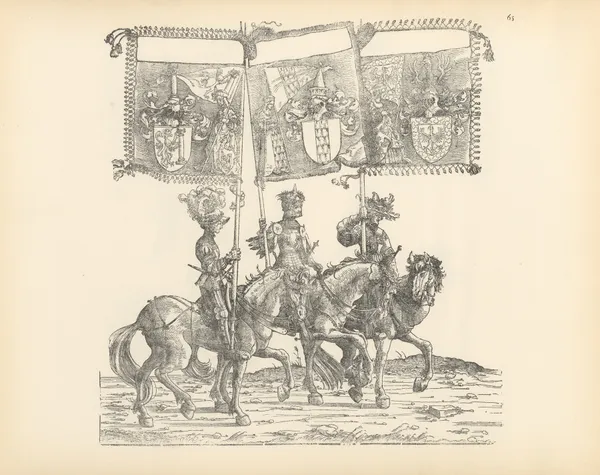 The Triumphs of the Emperor Maximilian I Pl.65 av Hans Burgkmair The Elder