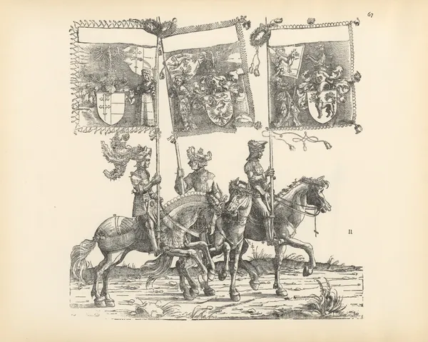 The Triumphs of the Emperor Maximilian I Pl.67 av Hans Burgkmair The Elder