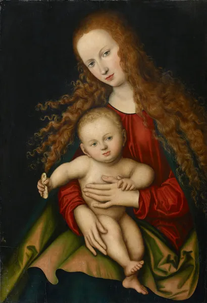 Virgin and Child av Lucas Cranach the Elder