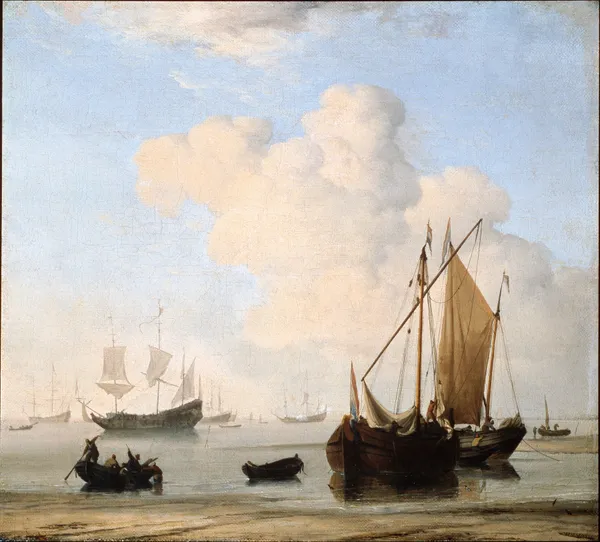A Calm av Willem van de Velde the Younger