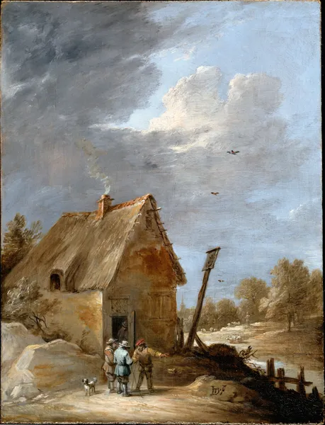 A Road near a Cottage av David Teniers The Younger