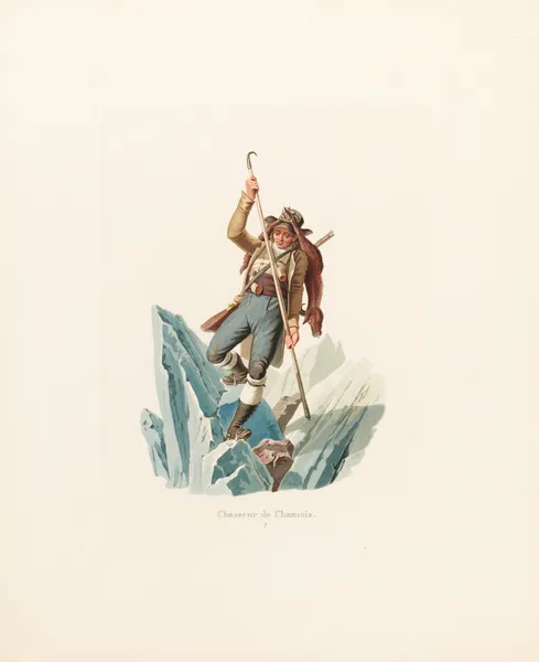 Chasseur de Chamois av Gabriel Lory the Younger