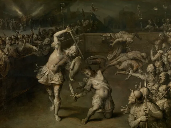 Eteocles and Polynices av Frans Francken the Younger