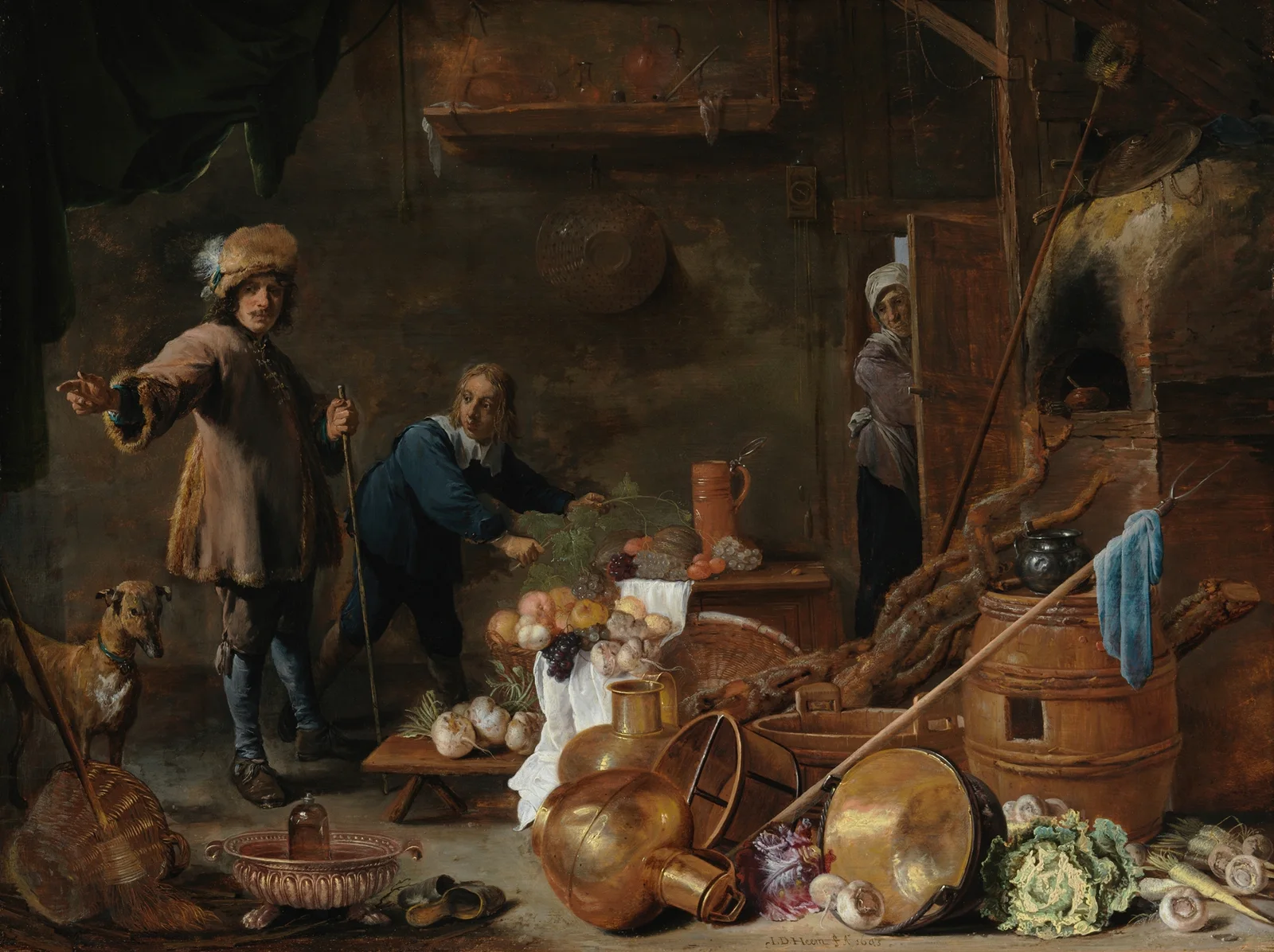 Kitchen Interior av David Teniers The Younger