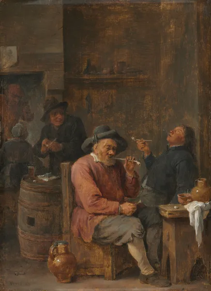 Peasants Smoking in an Inn av David Teniers The Younger