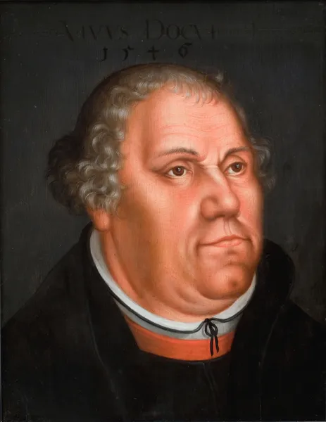 Portrait of Martin Luther (1483-1546) av Lucas Cranach the Younger