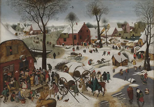 The Census at Bethlehem, After Pieter Brueghel the Elder av Pieter Brueghel The Younger