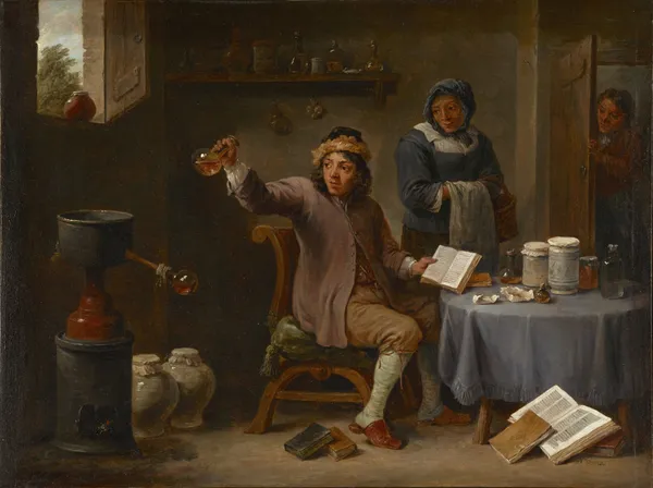 The Consultation av David Teniers The Younger
