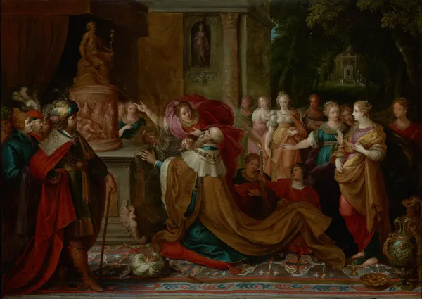 The Idolatry of Solomon av Frans Francken the Younger