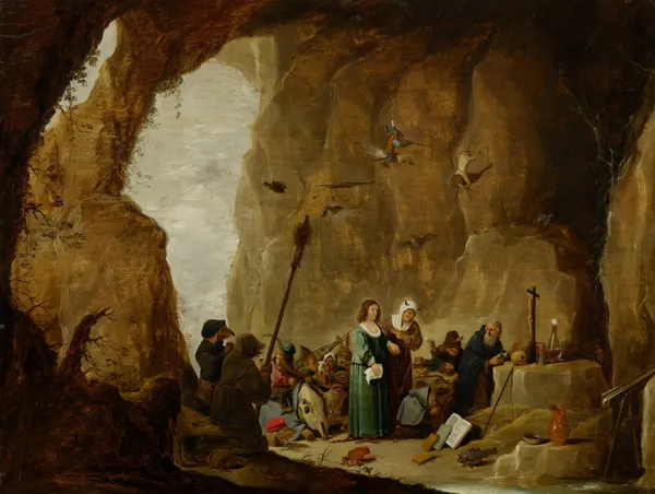 The Temptation of St. Anthony (17th century) av David Teniers The Younger