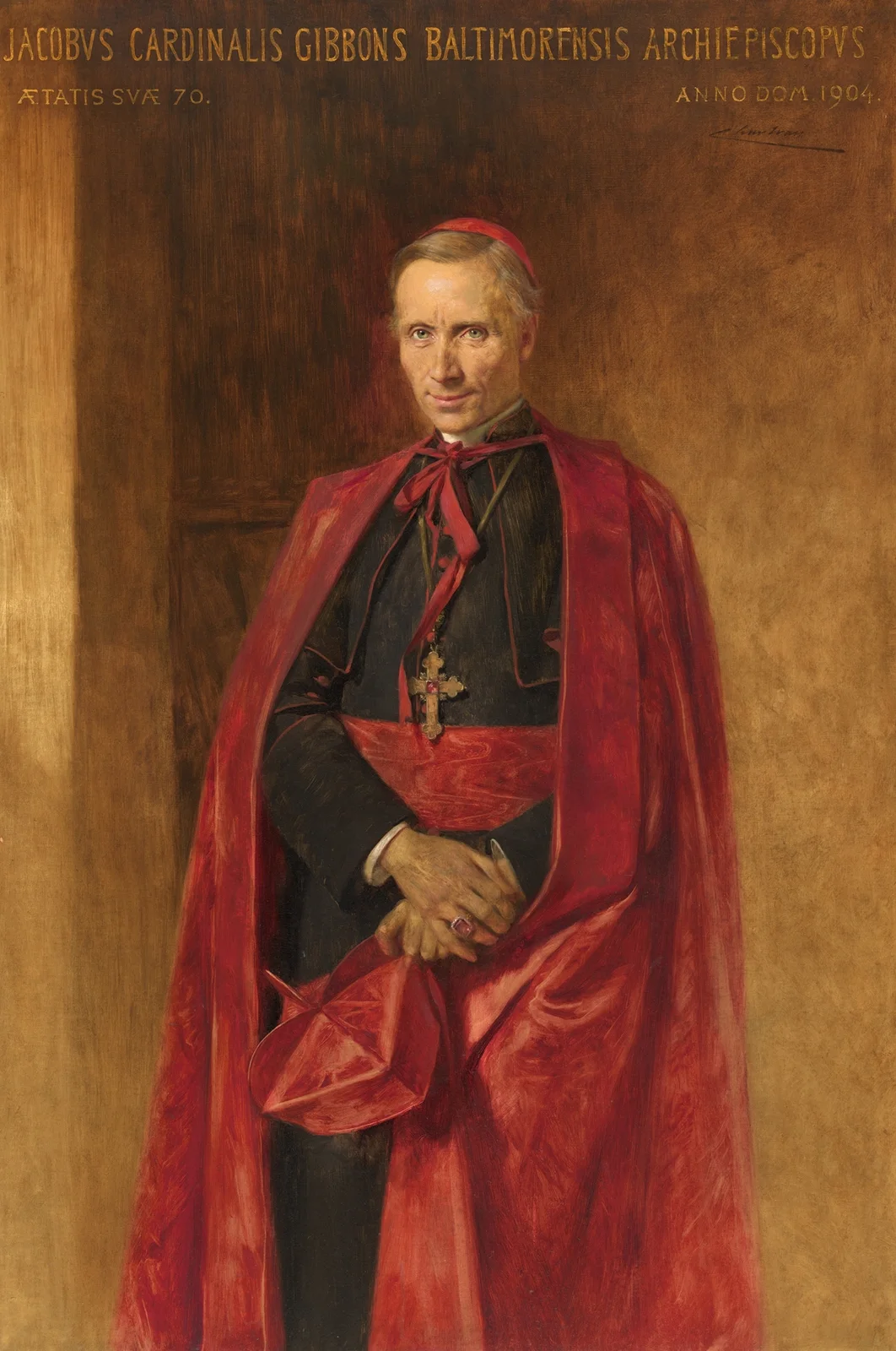 Cardinal James Gibbons av Théobald Chartran