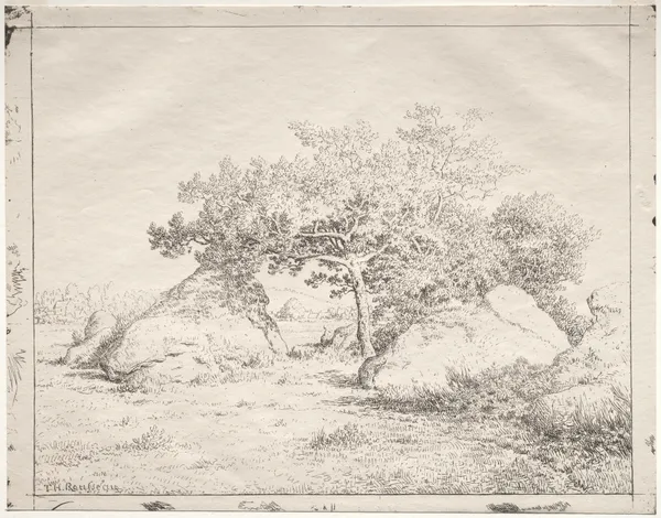 Cherry Tree at Blau av Théodore Rousseau