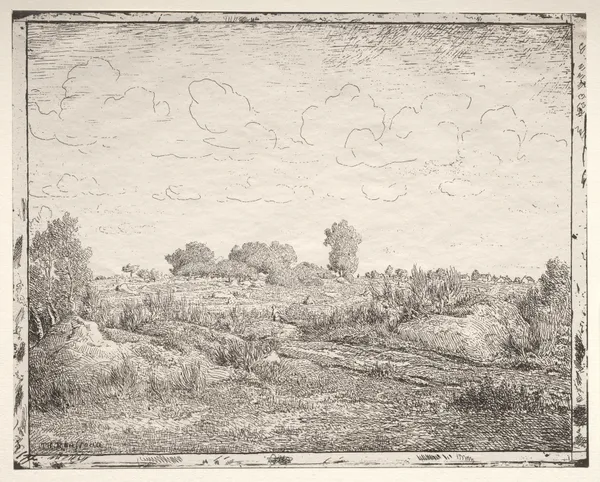 La Plaine de la Plante à Biau av Théodore Rousseau