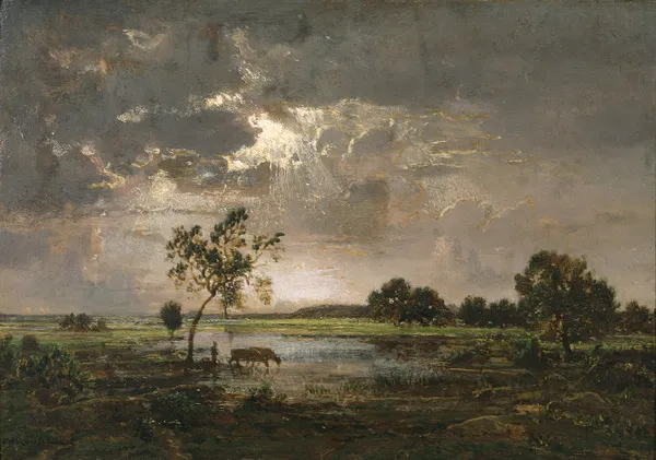 Landscape av Théodore Rousseau