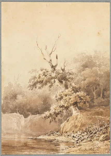 Landscape av Théodore Rousseau