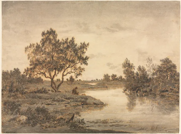 The Fisherman (Le Pêcheur) av Théodore Rousseau