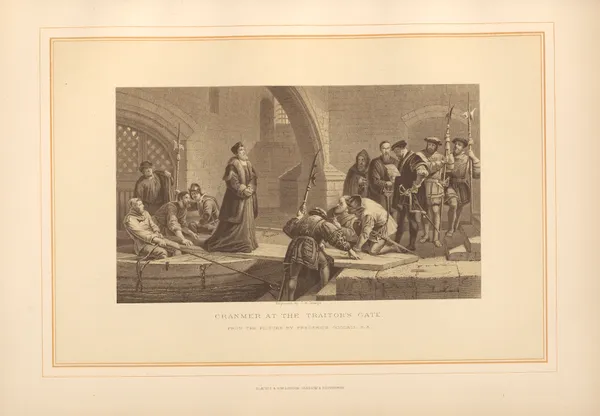 Cranmer at the Traitor’s Gate – Frederick Goodall (19th century) av Thomas Archer