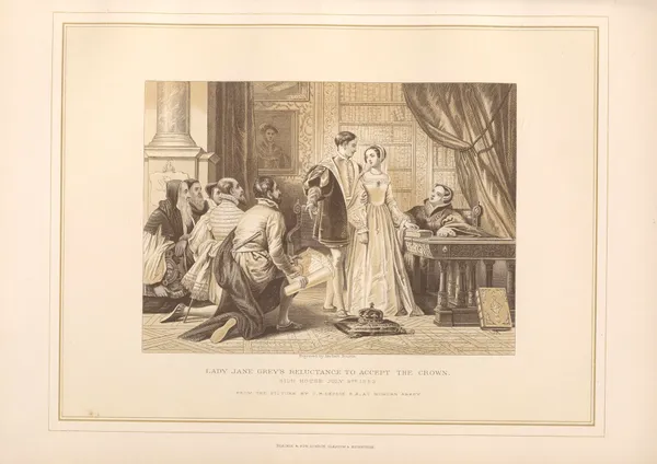 Lady Jane Grey’s reluctance to accept the Crown – C. R. Leslie (19th century) av Thomas Archer