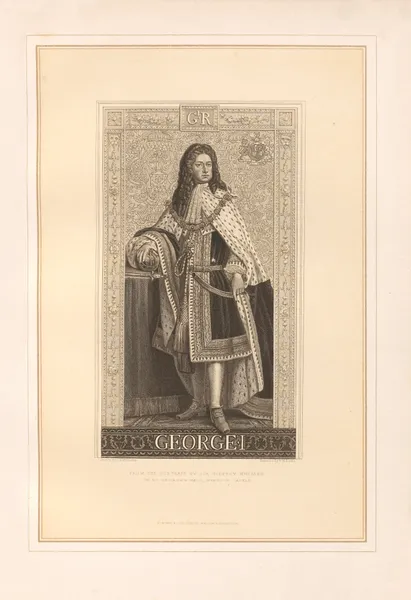 Portrait of George I (19th century) av Thomas Archer