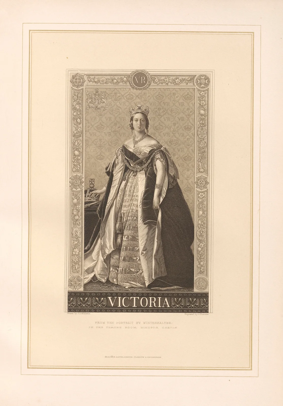 Portrait of Queen Victoria (19th century) av Thomas Archer