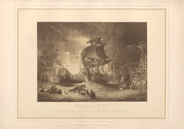 The Battle of the Nile – George Arnald (19th century) av Thomas Archer
