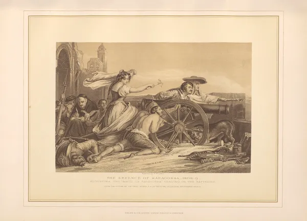 The Defence of Saragossa, 1808-9 – Sir David Wilkie (19th century) av Thomas Archer