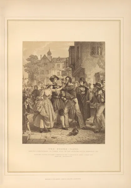 The Press-gang – Alexander Johnston (19th century) av Thomas Archer