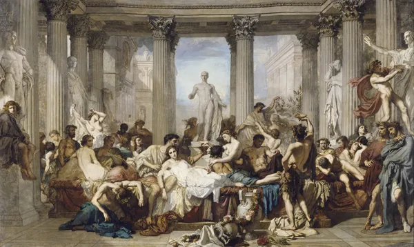 Romans during the Decadence av Thomas Couture