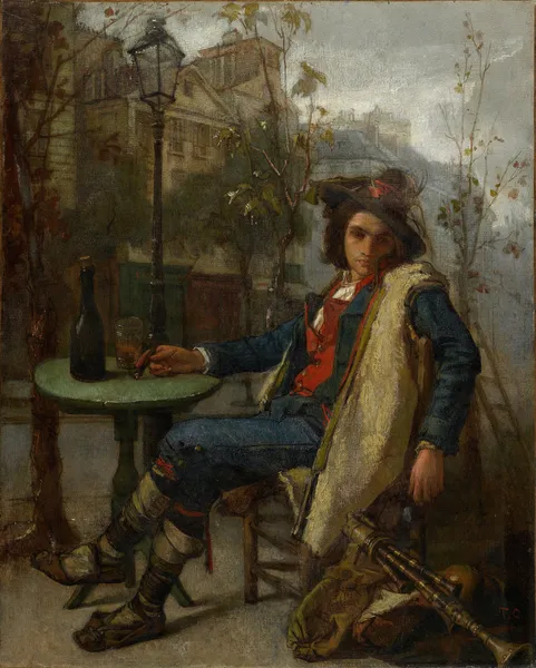 Young Italian Street Musician av Thomas Couture