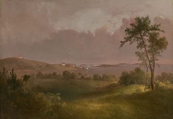 View of Boston Harbor from Dorchester Heights av Thomas Doughty