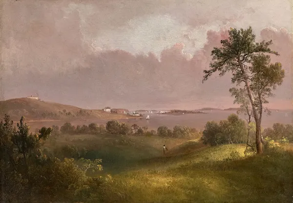 View of Boston Harbor from Dorchester Heights av Thomas Doughty