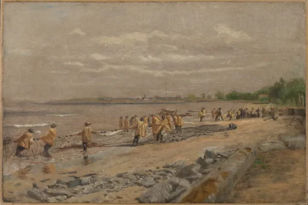 Hauling the Seine av Thomas Eakins