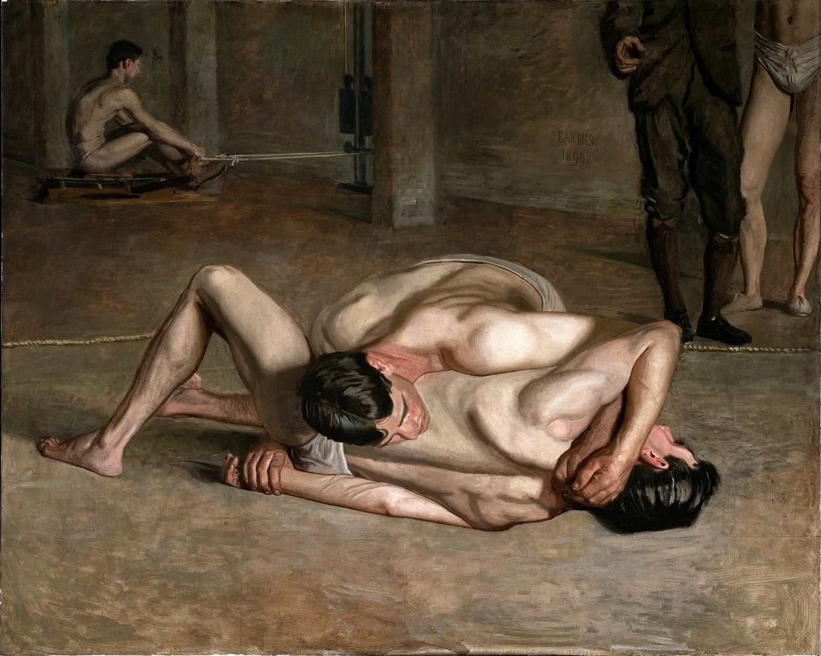 Wrestlers av Thomas Eakins