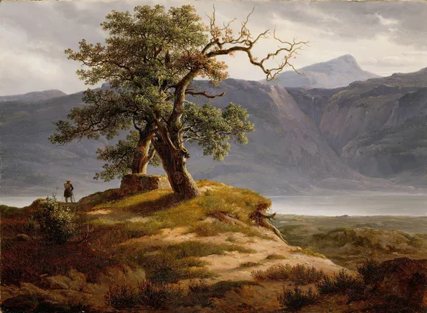 Landscape with a Wanderer av Thomas Fearnley