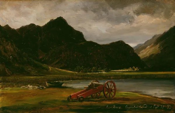 The Cannon at Derwentwater av Thomas Fearnley